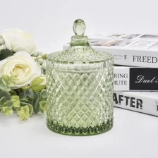 China Luxury Silver Electroplating Candle Jar Glass For Wedding geo cut candle holders manufacturer