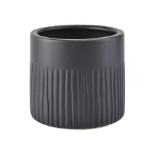 China Popular black ceramic candle jars wholesale manufacturer