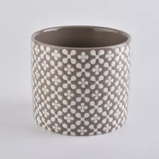 China Customized Home Decoration Warm Gift Ceramic Scented Candles Vessels manufacturer