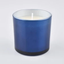 China Sunny glassware new design luxury tealight blue bulk glass candle jar holder manufacturer