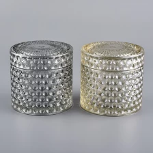 China Unique Decorative Glass Candle Jar with Lids 250ml manufacturer