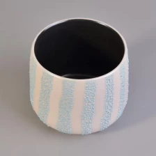 China Custom Ionic Pearlescent Plating Candle Vessel Ceramic manufacturer