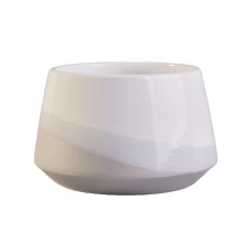 China Chinese porcelain grey empty decorative ceramic candle vessel with lid manufacturer