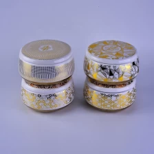 China 6oz 8oz 10oz Modern foiling scented candle ceramic tin with lid manufacturer