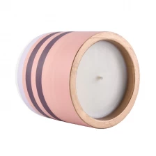 China Sunny Wholesales scented pink empty cement candle vessel manufacturer