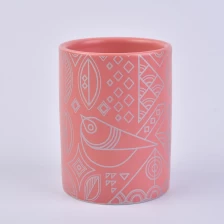 China Matte pink ceramic candle jars manufacturer