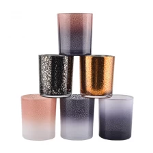China 400ml Wholesales decorative gradient empty glass vessels for candles manufacturer