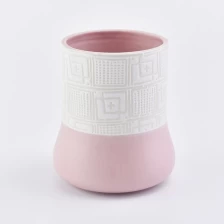 China Spring Season Decorative Ceramic Candle Vessels Wholesale manufacturer
