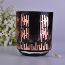 China Wholesales black glass candle jar custom 10oz manufacturer