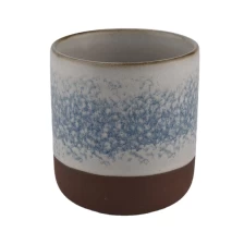 China 8 oz 10 oz In bulk empty decorative frosted custom ceramic candle vessel manufacturer