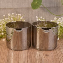 China Two Wicks Handmade Glass Candle Jar manufacturer