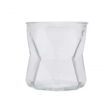 China Sunny tealight custom decorative clear glass candle holder vessel manufacturer