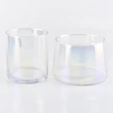 China Luxury Holographic glass jar empty candle vessels manufacturer