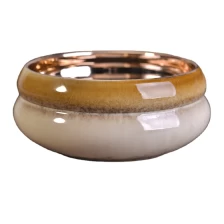 China Sunny glassware custom electroplating ceramic candle container home decor manufacturer