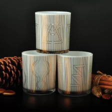 China Wholesales luxury white glass jars for candle making 8oz 10oz manufacturer