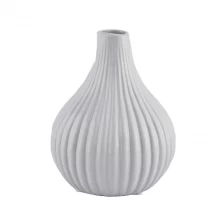 China China supplier round white frosted reed aroma ceramic diffuser bottles manufacturer