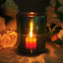 China 8oz 10oz 12oz  Luxurious customized tealight candle holder glass for home decor manufacturer