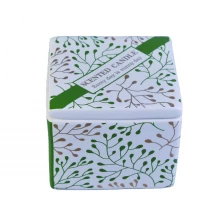 China Wholesales square custom ceramic jars for candle making with cover manufacturer