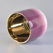 China Wholesales rainbow ceramic candle holder home decor 10oz 16oz 20oz manufacturer