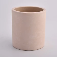 China Hot Sale Pink Cement Candle Vessels Wholesale manufacturer