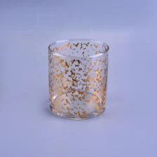 China Sunny decorative gold tealight crystal candle glass jar manufacturer