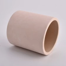 China Pink Cement Candle Vessels Soy Wax Candle Making manufacturer