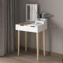 China Dressing table with solid wood stand and Mirror manufacturer