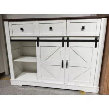 China Fashion Design White Storage Sideboard with Two Doors and Three Drawers manufacturer