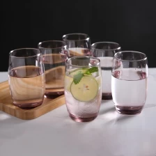 Chine Verre à highball d'eau marron clair, verre à cocktail à fond épais fabricant