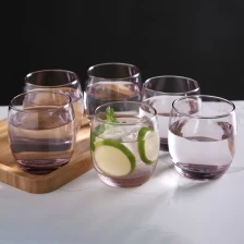 China coroa leve água copo de vidro copo de coquetel copo fundo pesado fabricante