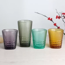 China roxo marrom verde cinza água copo de vidro highball conjunto de copo de coquetel fabricante
