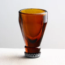 China Colored brown beer bottle shot glasses for spirit. Man Cave Decor. Fathers Day Gift. manufacturer