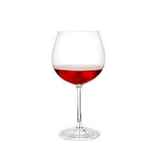 porcelana Copas de vino color burdeos de cristal sin plomo de 630 ml y 22 oz listas para enviar fabricante
