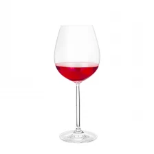 porcelana Copas de vino color burdeos de cristal sin plomo de 650 ml y 23 oz listas para enviar fabricante