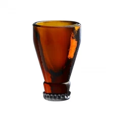 China Colored brown beer bottle shot glasses for spirit. Man Cave Decor. Fathers Day Gift. manufacturer