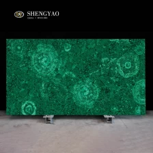 China Flower Pattern Malachite Gemstone Slab manufacturer