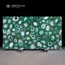 中国 緑の瑪瑙宝石スラブ メーカー