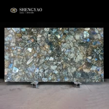 China Labradorite Slabs Wholesale | Factory Price Gemstone Slab For Sale manufacturer