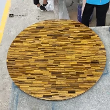 China Tischplatte aus goldenem Tigerauge und Arbeitsplatte aus Halbedelstein Hersteller