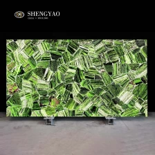 China Backlit Green Emerald Slabs,Translucent Semi Precious Stone Slabs Manufacturer manufacturer