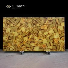 China Backlit Yellow Jade Slab,Translucent Semi Precious Stone Slabs Wholesale manufacturer
