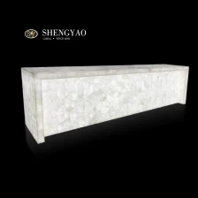 Chine Comptoir de l'île translucide en cristal blanc, comptoir à barre de pierre semi-précieux rétro-éclairé fabricant