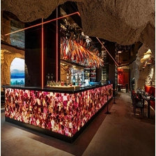 الصين طاولة بار بإضاءة خلفية من الفلوريت الأرجواني الصانع