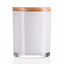 China White Candle Holder Glass 11oz manufacturer