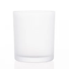 China Frosted Glass Candle Holder With 11oz Wax Fill manufacturer