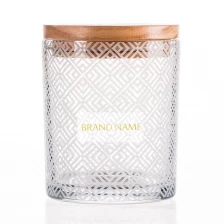 China Frosted Decal Candle Holder 11oz manufacturer