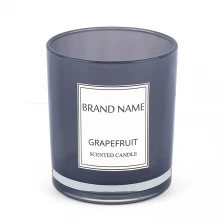 China Transparent Spray Glass Candle Holder Factory manufacturer