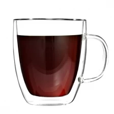 China Borosilicate Glass Coffee Mugs 12 oz manufacturer