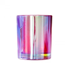 China Iridescent Candle Holder Orchid 8oz manufacturer