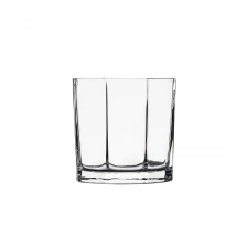 China Empty Octagonal Glass Candle Holder 7oz For Candle Making In Bulk manufacturer